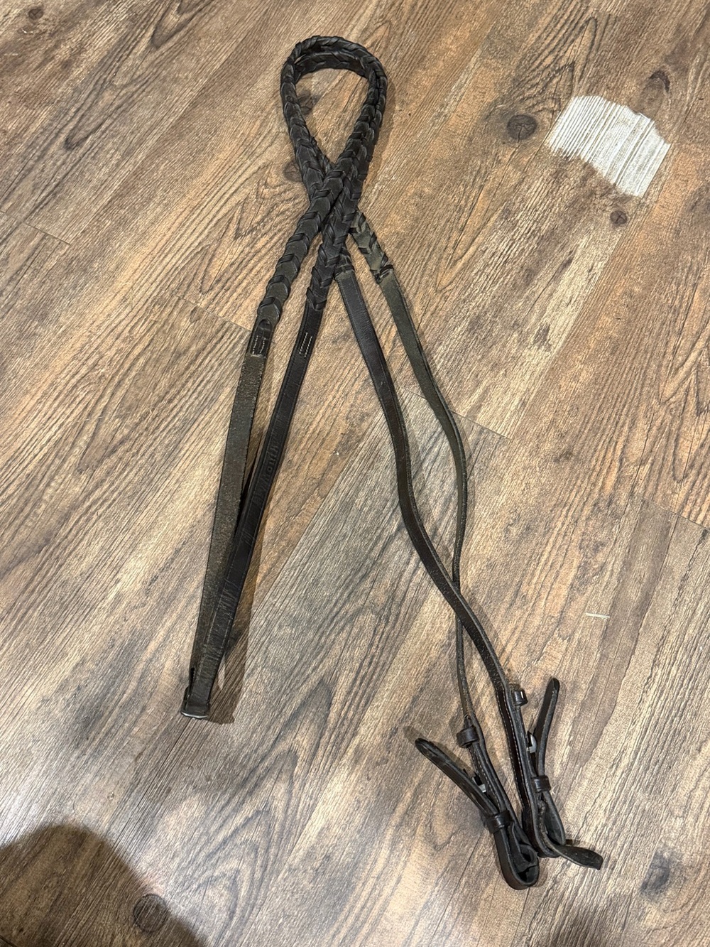 Brown laced reins 54” leather